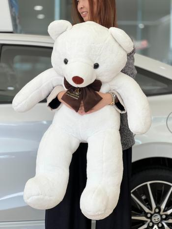 ตุ๊กตาหมีtrumq ผูกโบว์ ขนาด90 cm. ภาพที่ 3